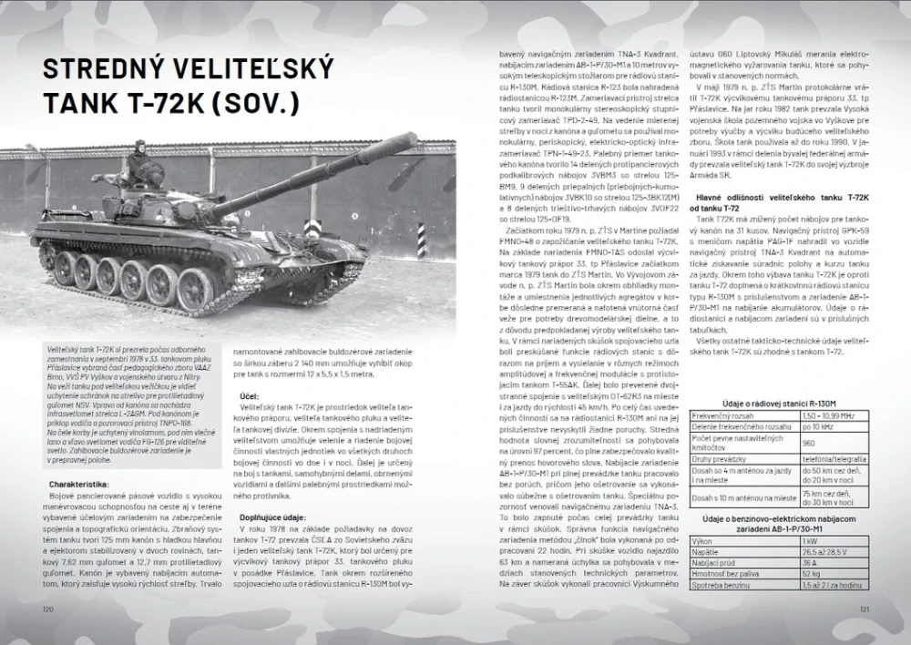 Obrnená a delostrelecká technika v čs. armáde 1952–1992 díl 1 – Tanky T-34/85, T-54, T-55, T-72 a ich modifikácie