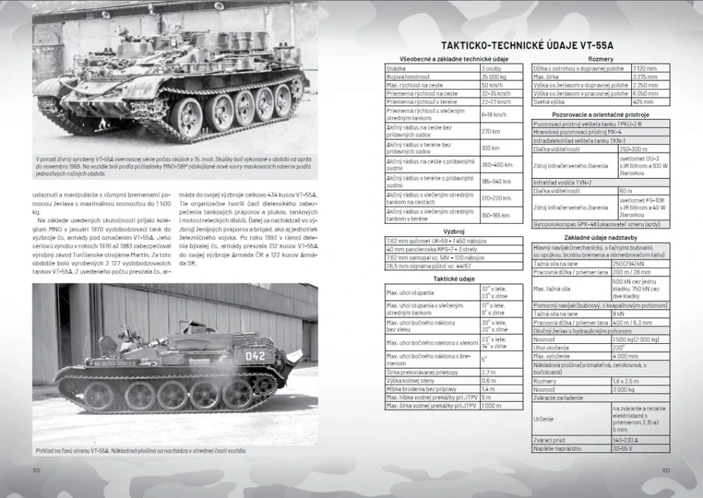 Obrnená a delostrelecká technika v čs. armáde 1952–1992 díl 1 – Tanky T-34/85, T-54, T-55, T-72 a ich modifikácie