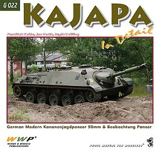 KAJAPA in detail, German Modern Kanonenjagdpabzer 90mm in Belgian Royal Military Museum Collection and Beobachtungspanzer
